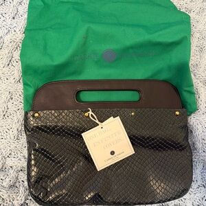 Carrie Dunham Snake Leather Large Clutch